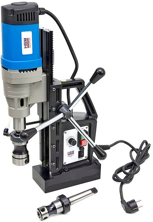 HBM Trapano magnetico professionale da 80 mm a velocità variabile