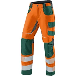 KÜBLER REFLECTIQ Sommerhose PSA 2 warnorange/moosgrün 23 - 2407 8343-3765-23 - warnorange/moosgrün