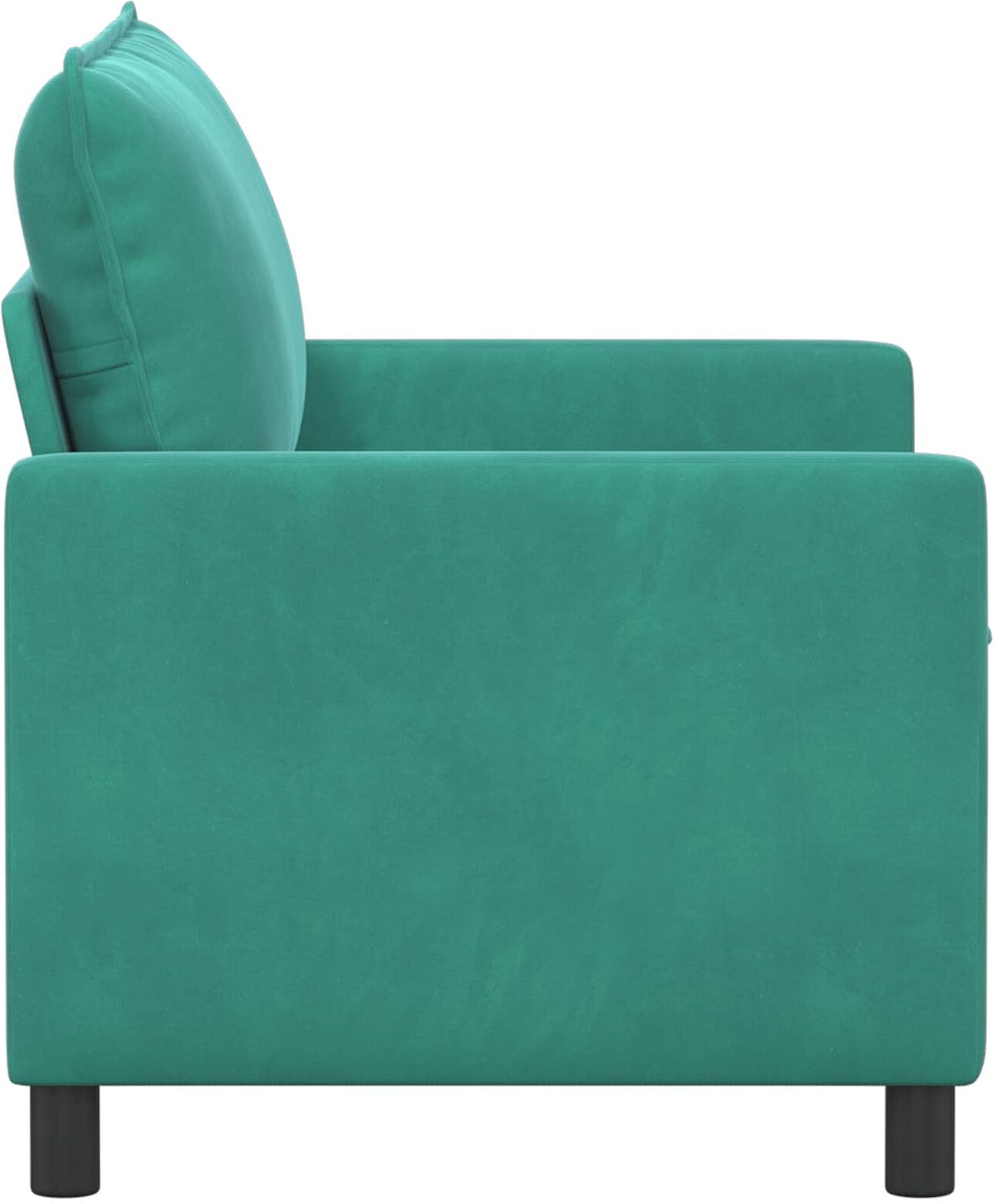 vidaXL Canapé Turquoise 76 x 81 x 87,5 cm Velours