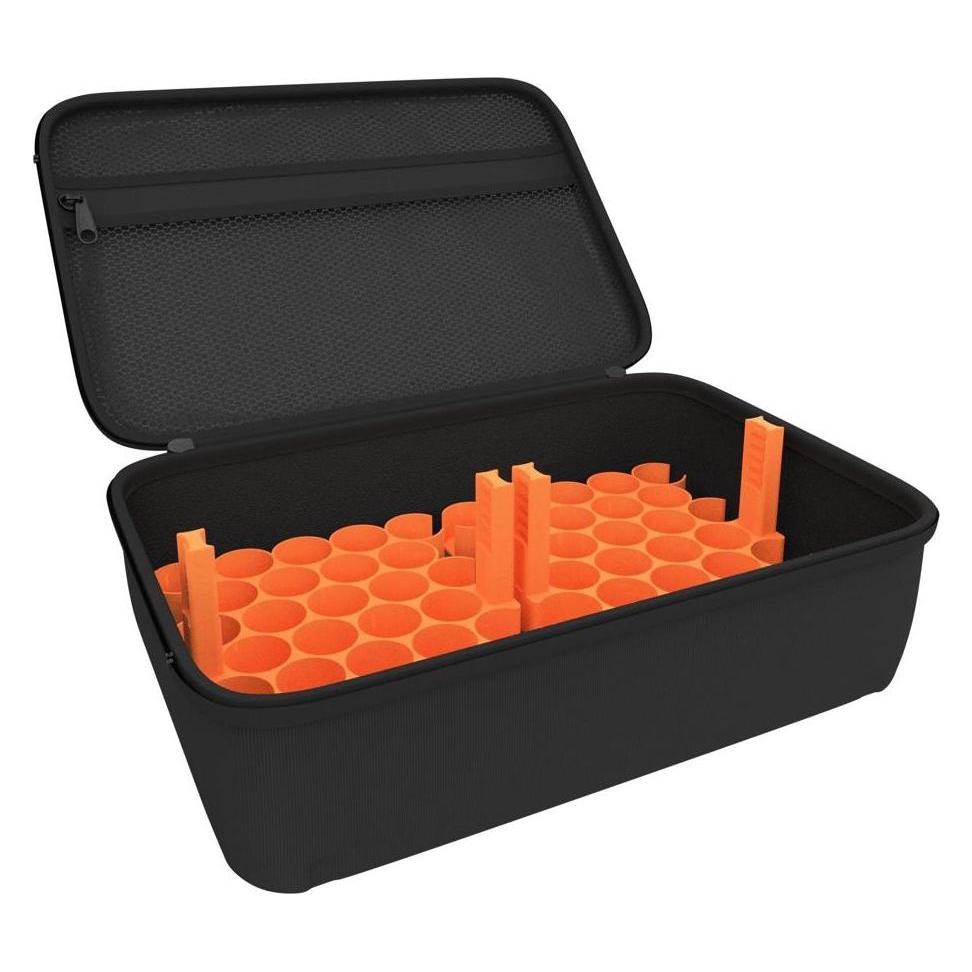 Feldherr Half-Size Case für 64 Farbfläschchen orange - robust & leicht (Kunststoff, Schaumstoff) (377436)