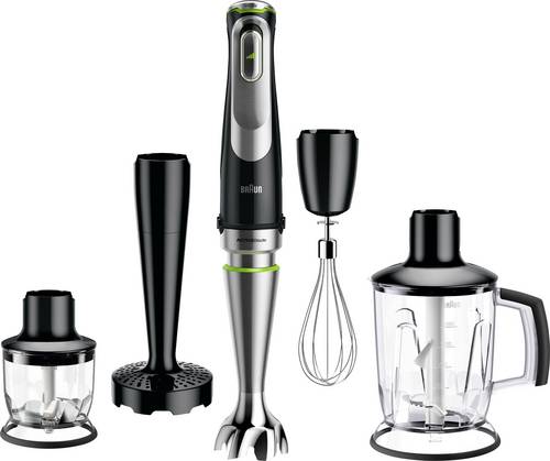 Braun MQ 9147X Stabmixer 1200W Schwarz, Edelstahl