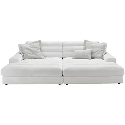 KAWOLA Big Sofa LANA Stoff hellgrau