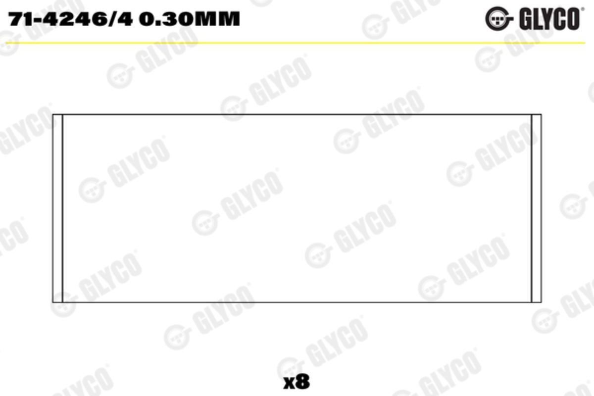 Pleuellager GLYCO 71-4246/4 0.30MM