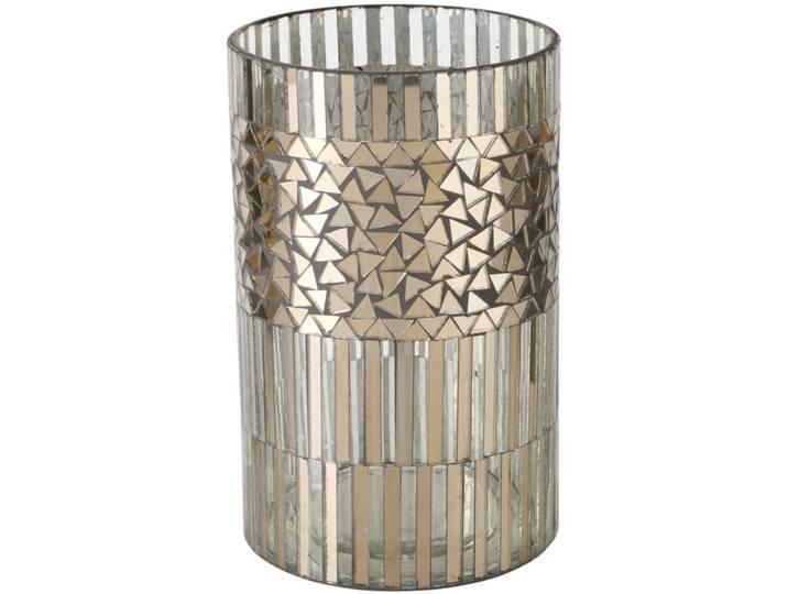 Windlicht Magic Moments silber Glas H 20 cm - Windlicht
