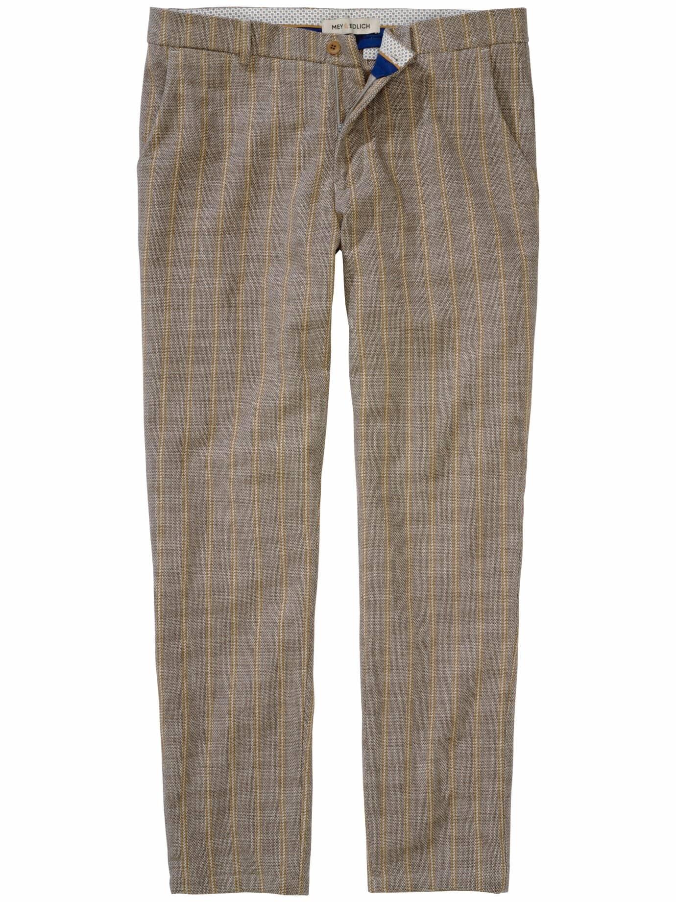 Mey & Edlich Herren Charakter-Chino Grau 100 % Baumwolle