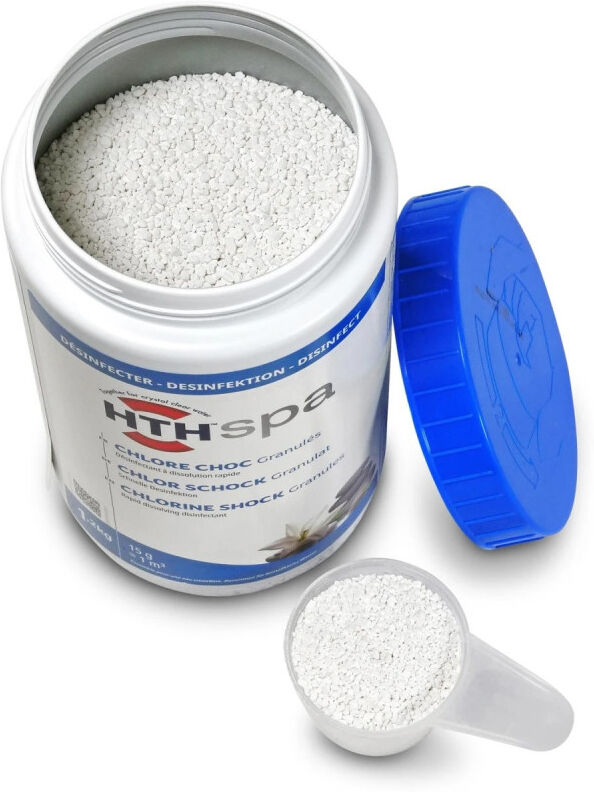 Chlore choc hth Spa granulés - 1,2 kg