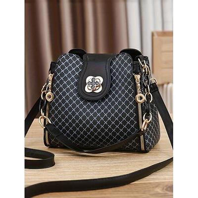 Damen-Schultertasche aus PU-Leder, mehrfarbig, vielseitiges Design mit verschiedenen Tragemöglichkeiten, stilvoll und geräumig für den täglichen Gebrauch