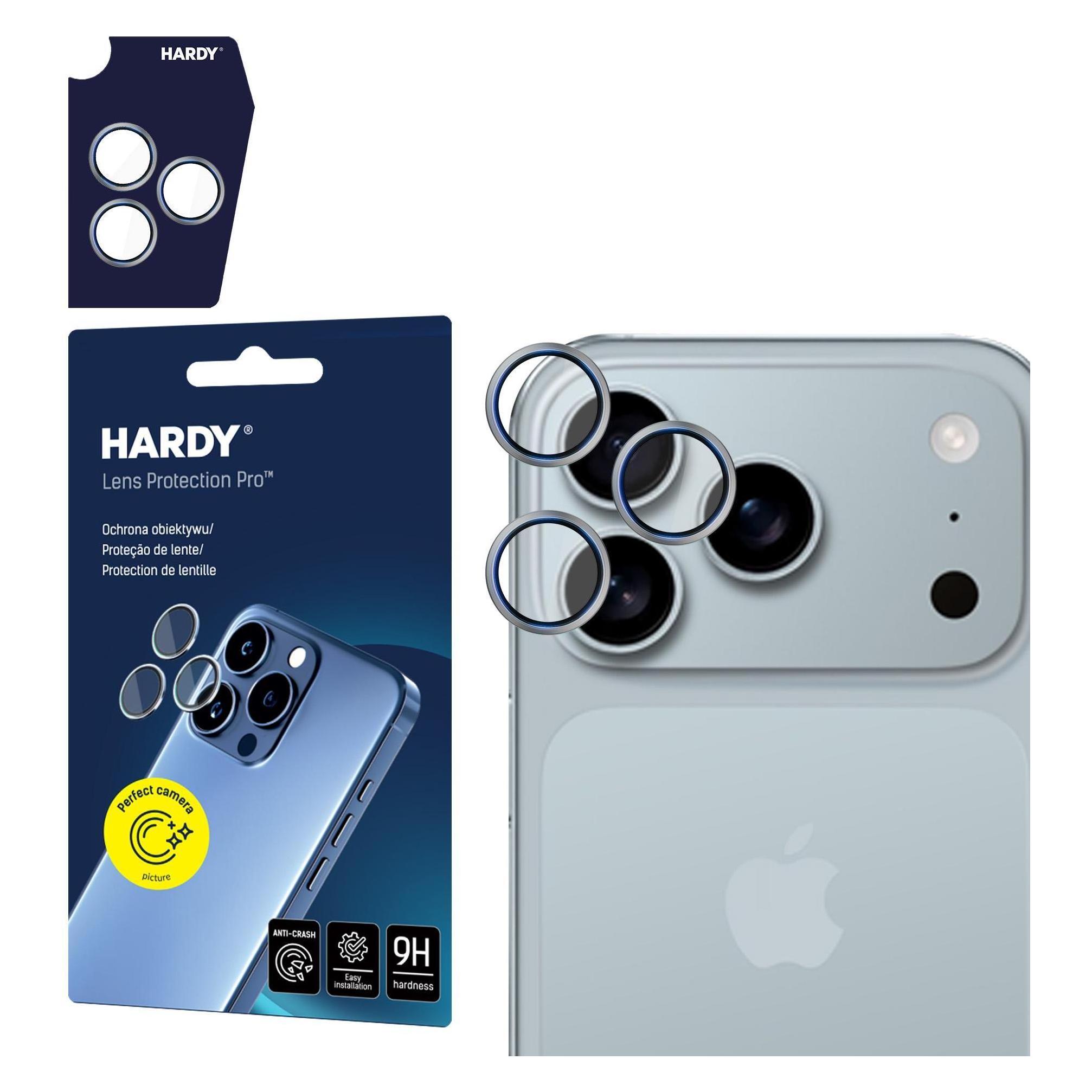 3MK - Hardy Lens Protection - iPhone 17 Pro - Titanium Gray (1 Stk., Apple iPhone 17 Pro, Apple iPhone 17 Pro Max) (5903108670074)