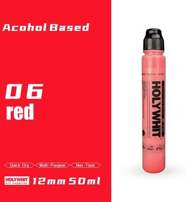 Fusion Finds 50ml Paint Pen, Oil Based Paint Markers For Rock Painting, Graffiti, Wall Art, Waterproof Permanent Marker Pen For Craft red
