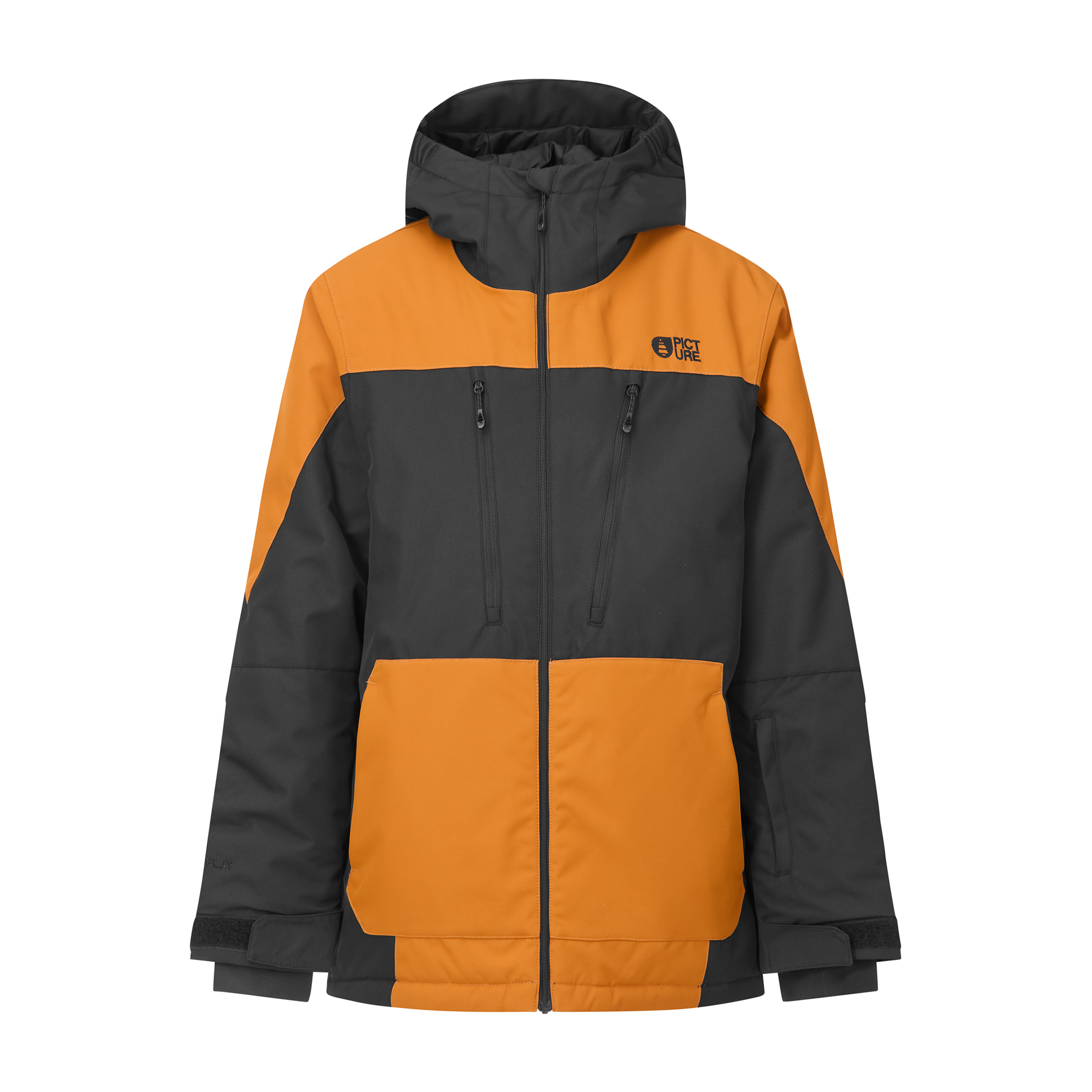 Picture Minikin Kinder Isolationsjacke schwarz Größe 110 Skifahren Wasserdicht