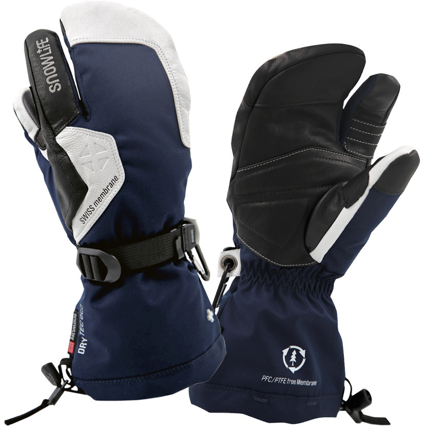 Snowlife Herren 3 Finger CAPRICORN DT ECO navy/white/black - XL = 10