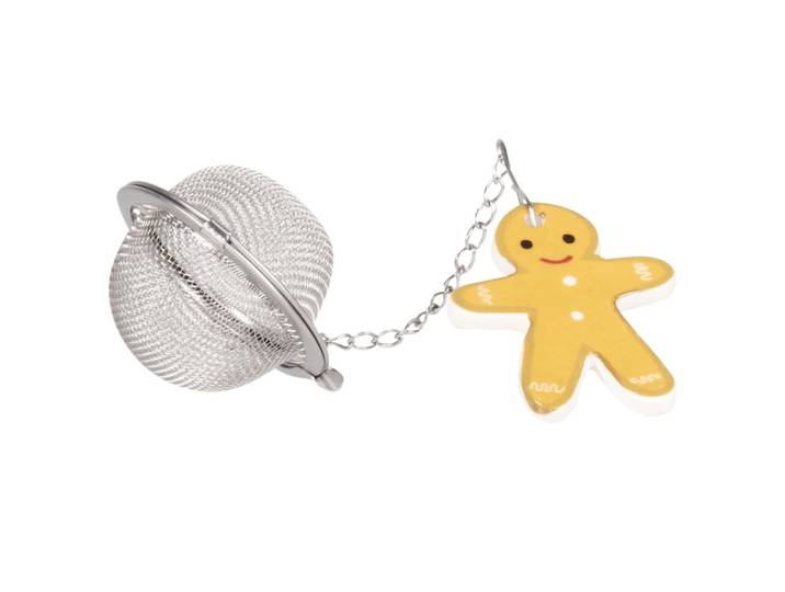 Teekugel mit Charms aus Lebkuchen-Steingut