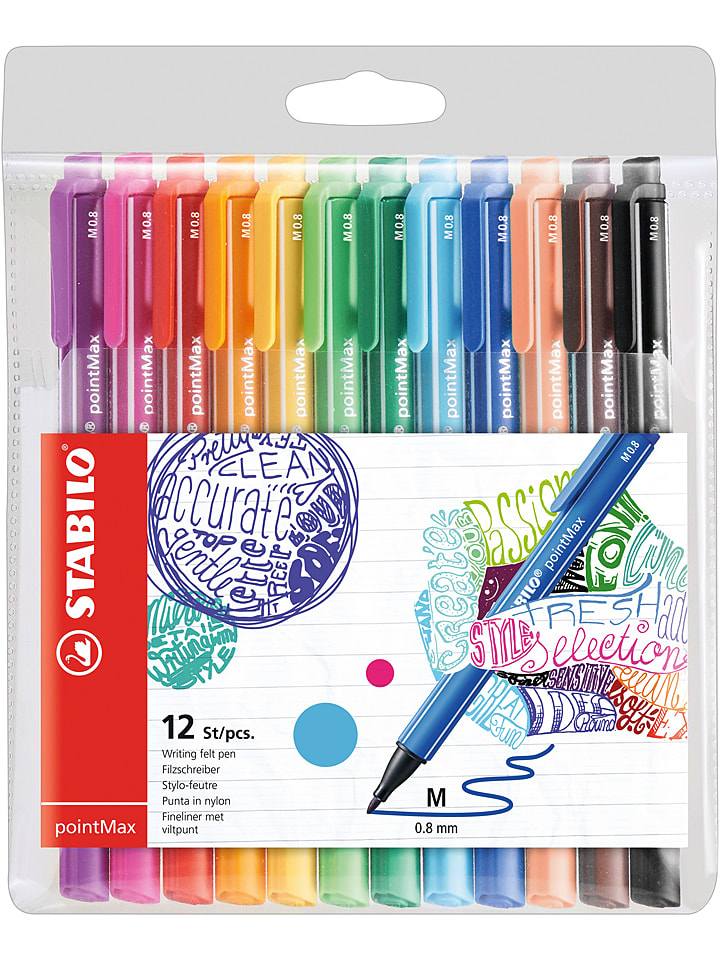 STABILO Filzschreiber "pointMax" - 12 Stück - onesize