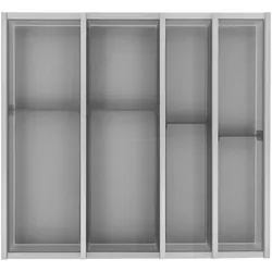 Ninka Cuisio Besteckeinsatz für Legrabox473x535x55mm Kunststoff graphit, Besteckkasten, Grau