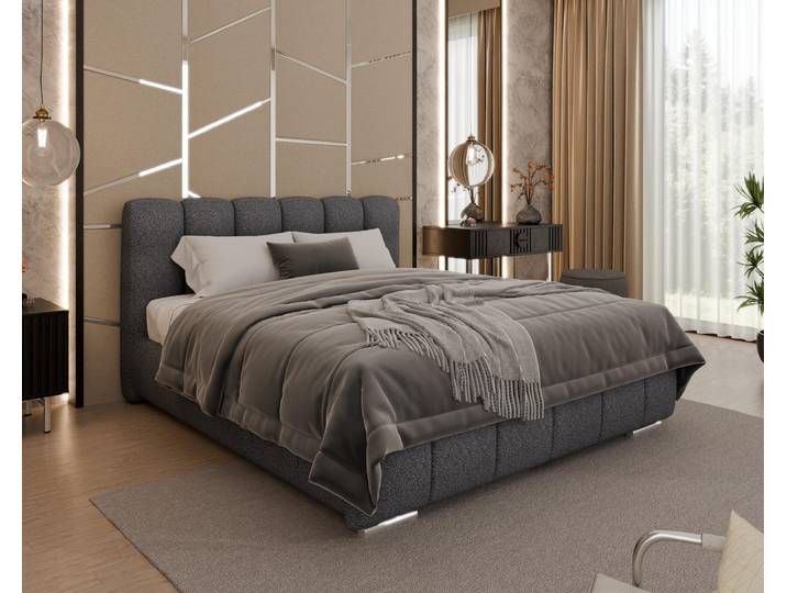 Polsterbett \ ZAIRA\ – Modernes Design, verschiedene Farben & Größen - ohne matratze