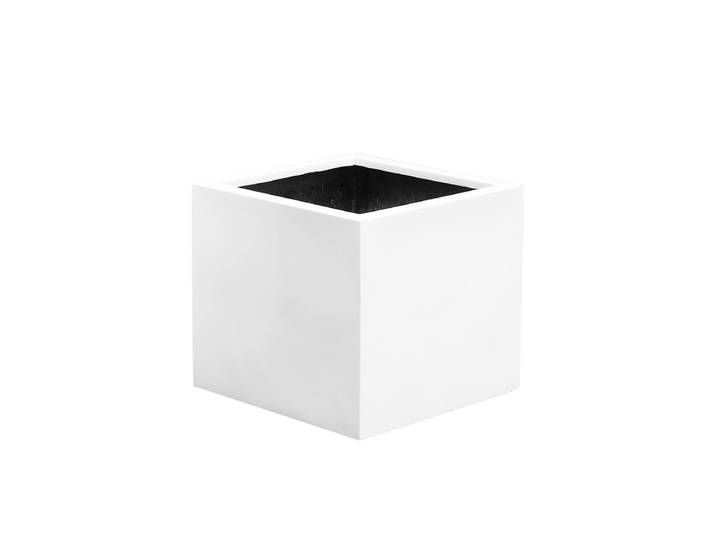 Hochwertiger In-/Outdoor Blumentopf „Essential Jumbo XL“ Weiss Hochglanz 110 x 110 x Höhe 92 cm Pottery Pots