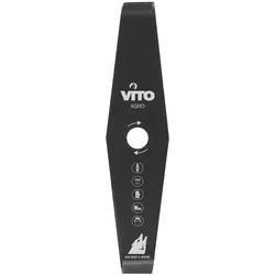 vitoGARDEN Schneidmesser 310mm für Freischneider mit 2 Zähnen Bohrung 25.4 Standard VITO