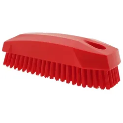 Handbürste / Nagelbürste S, 130 mm, Hart, verschiedenen Farben zur Auswahl Rot