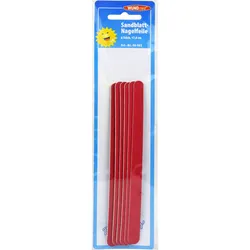Sandblatt-Nagelfeile 17.8 cm 6 ST