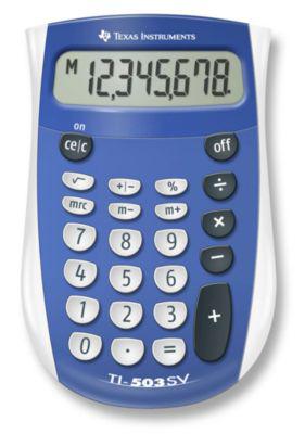Texas Instruments Taschenrechner TI-503 SV, 8-stellig, 1-zeiliges Display, mit Speicherfunktion, blau