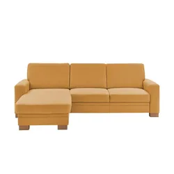 meinSofa Ecksofa  Uli-S , gelb , Maße (cm): B: 248 H: 90 T: 163.0