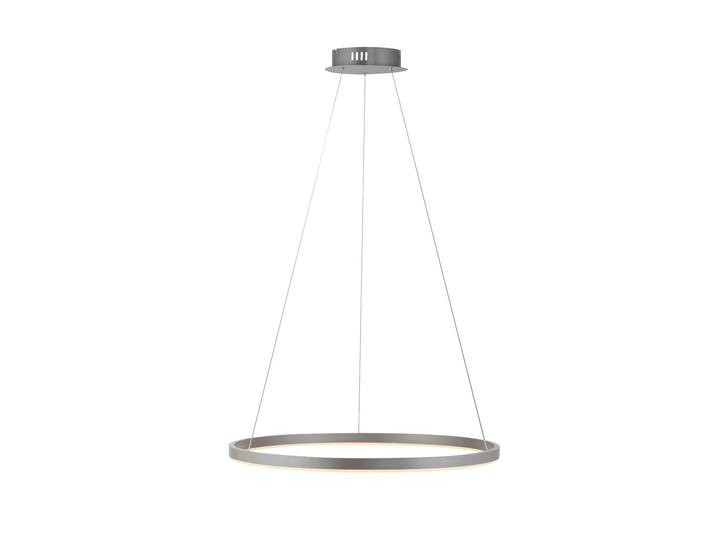 JUST LIGHT Pendelleuchte RITUS , grau (aluminiumfarben), 1, Ø 5,9cm, 1 Stk., Leuchten, LED, dimmbar, Switchmo, Pendelleuchte