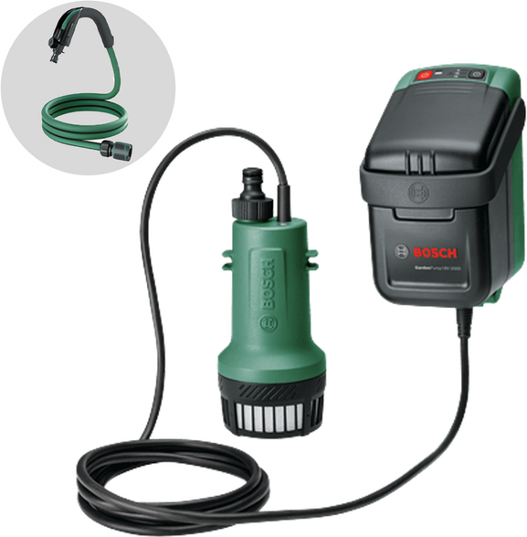 Bosch GardenPump 18V-2000 -  Akku-Regenwasserpumpe - OHNE AKKU UND LADEGERÄT