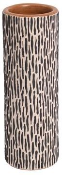Atlas Lighting and Home Atlas Cylindrical Ceramic Two-Tone Vase