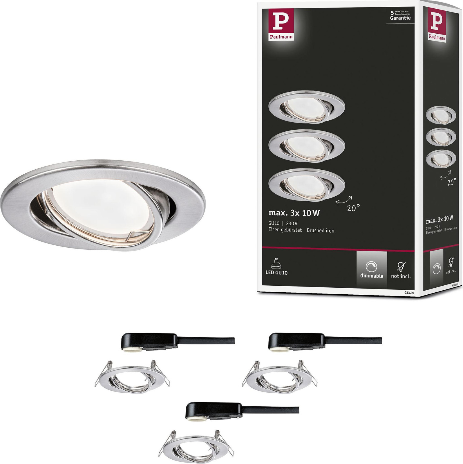 Paulmann inbouwlamp voor direct netstroom