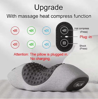 Inspire Essentials Electric Waist Support Pillow With Massage And Heating For Sleep Relief neck G Plugged In