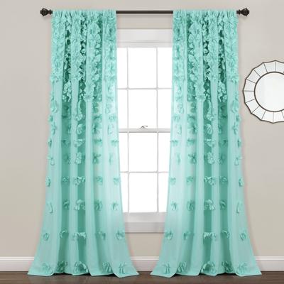 Silver Orchid Turpin Single Window Curtain Panel