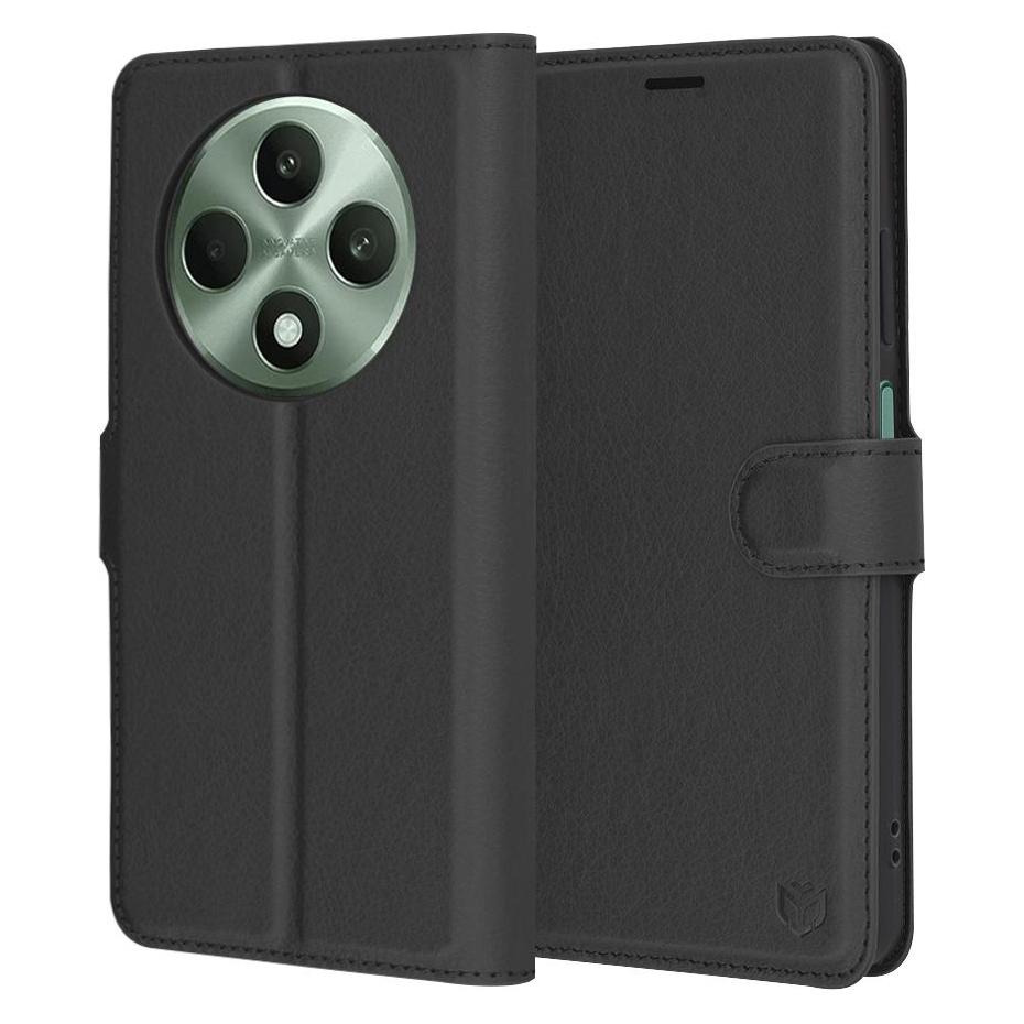 Techsuit - Leather Folio - Oppo Reno12 F 4G / Reno12 F 5G / Reno12 FS 4G / Reno12 FS 5G - Black (Oppo Reno12 F 5G) (56358687)