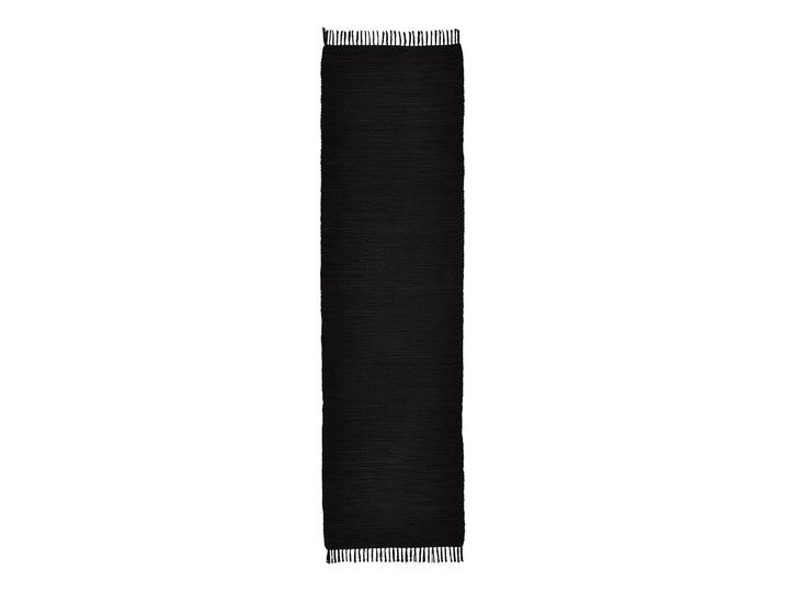 Tapis de couloir Happy Cotton 70 x 250cm Noir/Noir