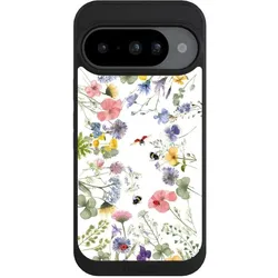 Nivocase Handyhülle für Google Pixel 10 Hülle NIVOpure Case Schwarz Biene Blumen Muster (Google Pixel 10), Smartphone Hülle, Schwarz