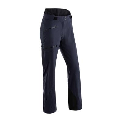 Funktionshose MAIER SPORTS "Liland P3 Pants W", Damen, Gr. 44, Normalgrößen, blau (dunkelblau), 65% Polyester (recycelt), 35% Polyester, Hosen Funktionshose, Robuste 3-Lagen-Hose für anspruchsvolle Outdoor-Aktivitäten