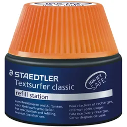 Staedtler, Ersatzpatronen + Tintenfass, Nachfüllstation Textsurfer (Orange, 4 Stk.)