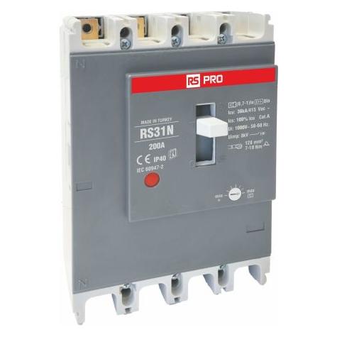 RS PRO RS RS31N, Schutzschalter 4-polig, 200A / Ab (683397)