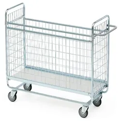 Gitterwagen Serie 100, max. 100 kg Gitterwagen, abnehmbare Längsseitengitter, 800x460x1120 mm