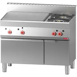 Gastro M Gasherd mit Glühplatte und Ofen 65/110 TPFG