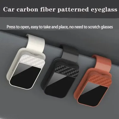 Car Sun Visor Sunglasses Clip Holder For Glasses Cards And Tickets black