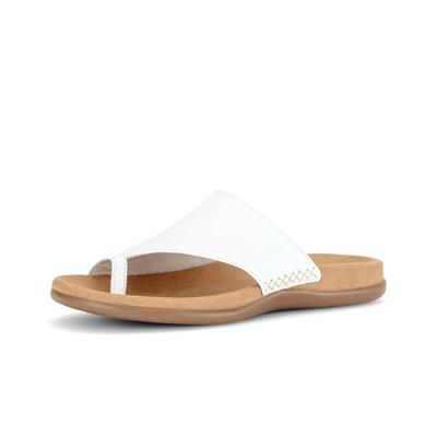 Zehentrenner GABOR "Zehentrenner", Damen, Gr. 42, weiß, Schuhe Zehentrenner