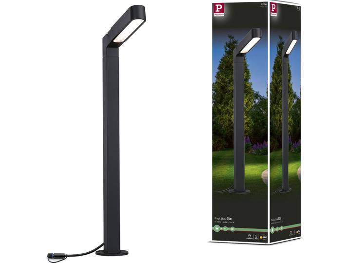 Paulmann Plug & Shine LED Pollerleuchte Ito Einzelleuchte Vertikale Ausrichtung