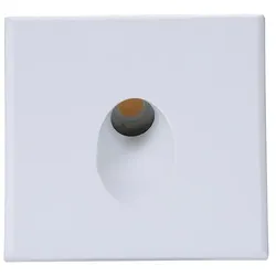 ISOLED Cover Aluminium eckig 1 für Wandeinbauleuchte Sys-Wall68, Weiß ISO-114560