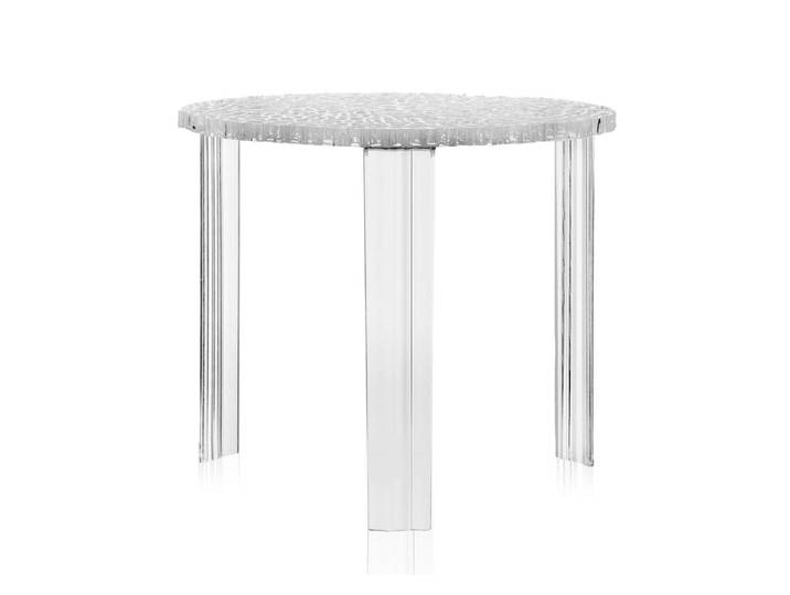KARTELL table basse haute T-TABLE H 44 cm (Cristal - PMMA transparent)