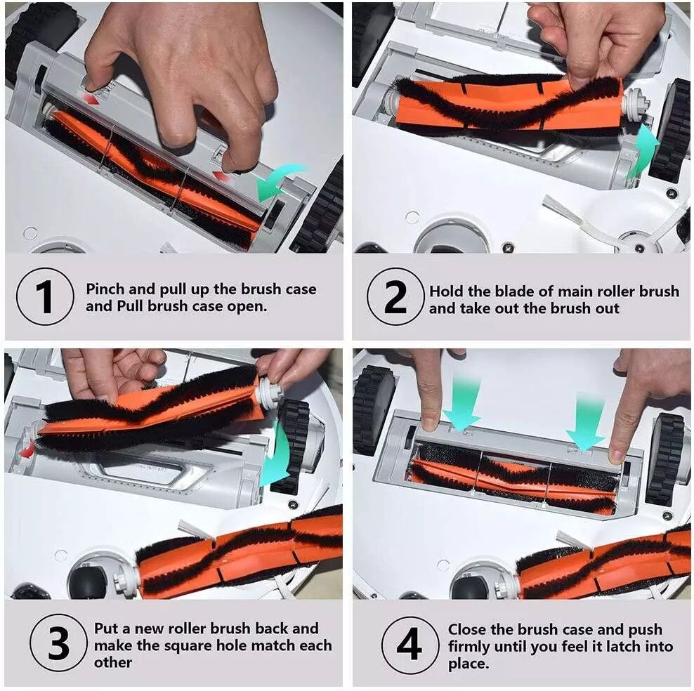 INF Staubsauger-Ersatzteile für Xiaomi Mi Roborock S4/S5/S6 E2/E3/E4 24 Teile