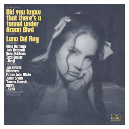 Urbanears LANA DEL REY "Did You Know That There's A Tunnel Under Ocean Blvd" LP (Lana Del Rey) (4859191)
