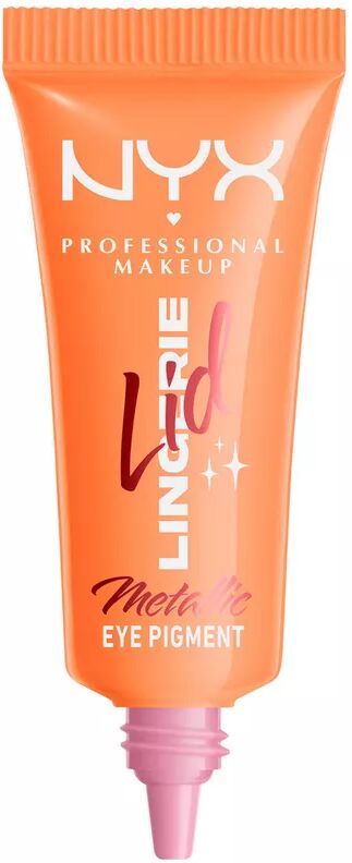 NYX-PROFESSIONAL-MAKEUP - Lid Lingerie Cream Eye Pigment Metallic-Lidschatten, 1 Stück, Pumpkin Vice