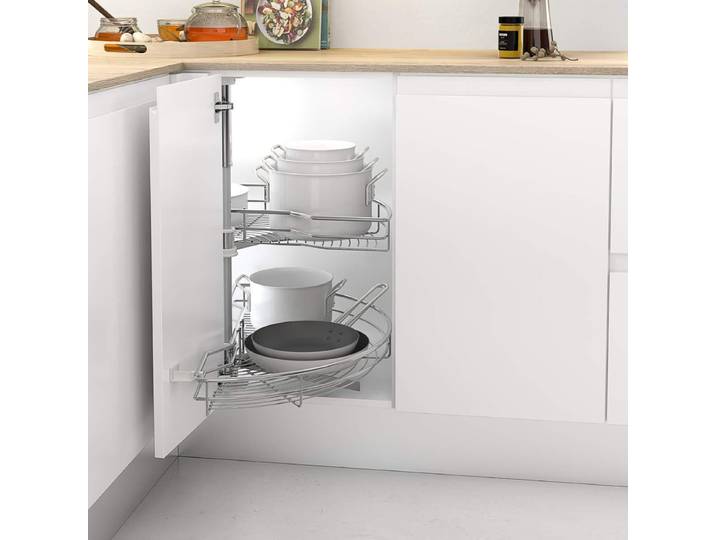 Meuble d'angle confortable pour cuisine\, largeur de porte 450 mm / hauteur du produit 630-730 mm