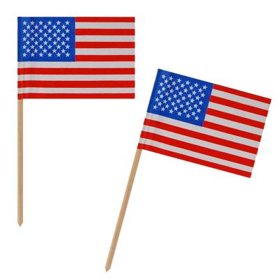 2500x Fahnenpicker "Amerika" 10cm