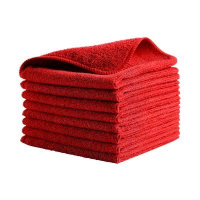 Rubbermaid® Mikrofasertuch HYGEN R-40, universell einsetzbar, L 400 x B 400 mm, Mikrofaser/PCR, rot, 24 Stück